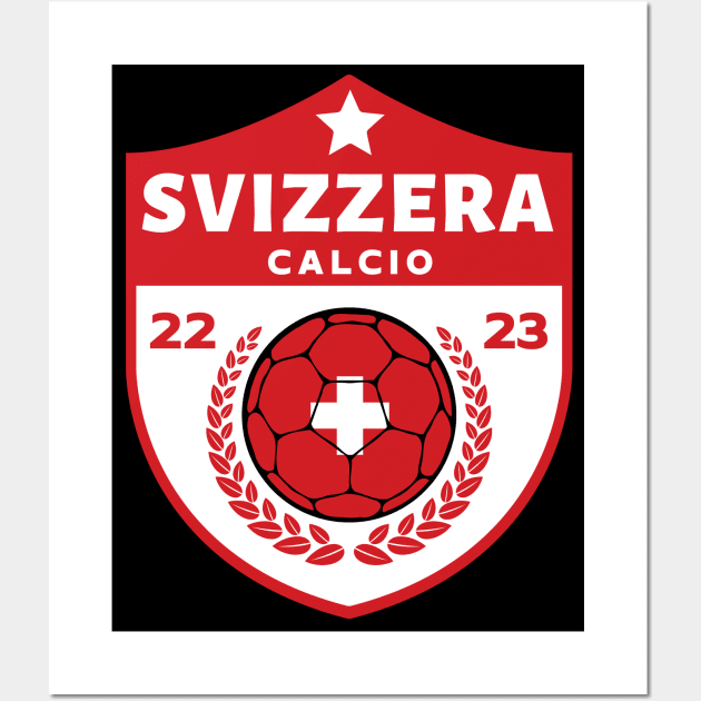 Svizzera Calcio Wall Art by footballomatic